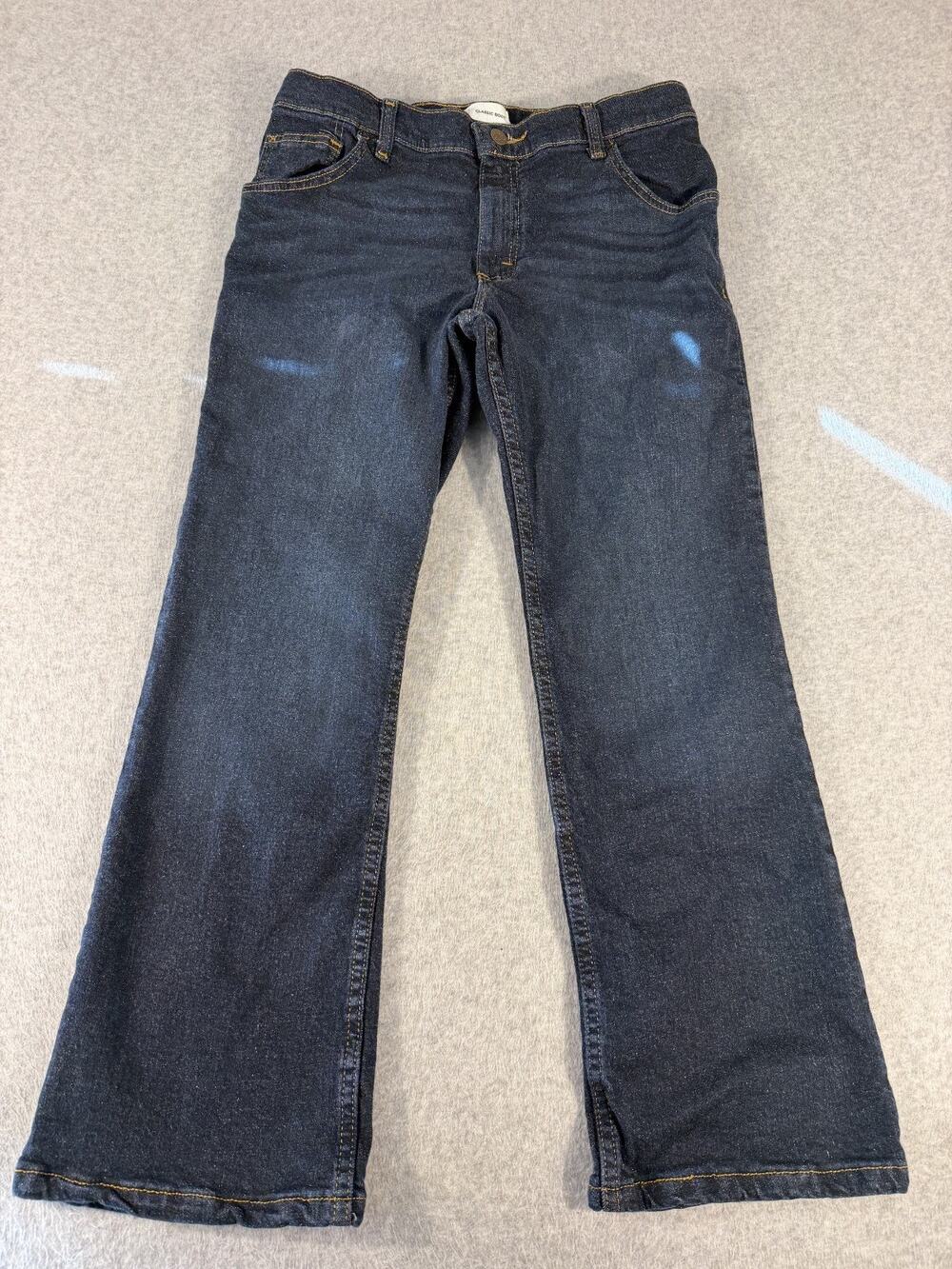 Wrangler Classic Boot Boys Size 14 Husky Medium Wash Adjustable Waist (29x27)